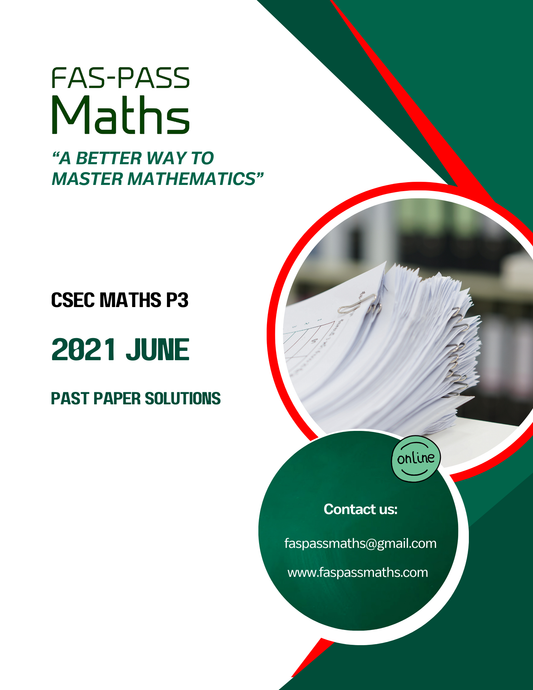 CSEC Maths Paper 3 2021 June