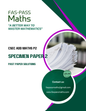 CSEC Add Maths Paper 2 Specimen Paper 2