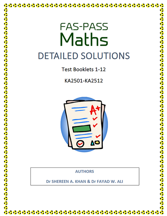 Solutions - Test Booklets KA2501-KA2512